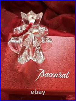 MIB FLAWLESS Stunning BACCARAT Art Glass NOEL POMPON Crystal Christmas Ornament