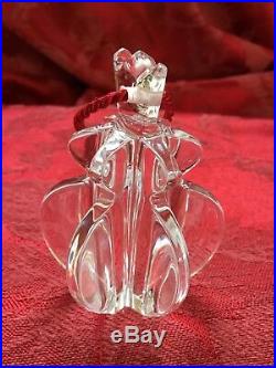 MIB FLAWLESS Stunning BACCARAT Art Glass NOEL POMPON Crystal Christmas Ornament