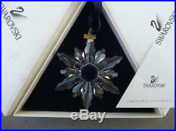 MIB Swarovski Crystal 1998 Annual Christmas Ornament Snowflake Box Certificate