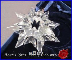 MIB Swarovski Crystal Snowflake Star Christmas Ornament Annual for 2003