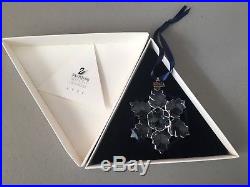 MINT 1996 SWAROVSKI CRYSTAL Christmas Snowflake Ornament withBox & Certificate