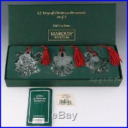 Marquis Waterford 12 Days of Xmas 2nd Edition Set 3 Ornament Calling Bird Rings
