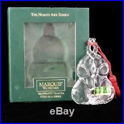 Marquis Waterford Crystal Noah's Ark ELEPHANT Third Series Xmas Ornament 3rd