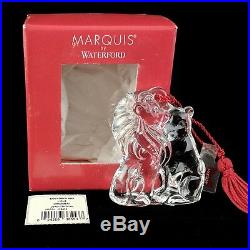 Marquis Waterford Crystal Noah's Ark LIONS Fourth Series Xmas Tree Ornament 4th