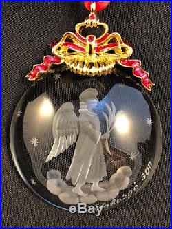 Mib 2006 Authentic Faberge Crystal Round Angel Christmas Imperial Ornament