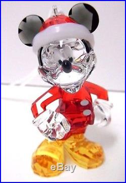Mickey Mouse Ornament Disney 2013 Christmas Xmas Swarovski Crystal #5004690