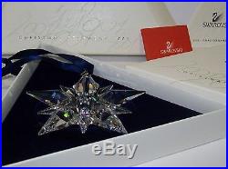 Mint Dated 2001 Annual Swarovski Crystal Christmas Tree Ornament In Both Boxes