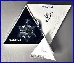 Mint NIB SWAROVSKI 2000 Annual Lrg Crystal Star Snowflake Christmas Ornament New