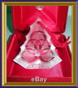 Mint Waterford Five Golden Rings Crystal Tree Ornament 199912 Days Christmas