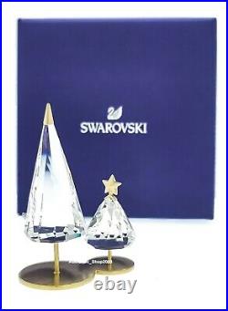 NEW 100% SWAROVSKI Crystal Holiday Magic Christmas Tree Duo Deco 5596790