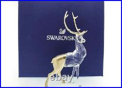 NEW 100% SWAROVSKI Crystal Holiday Magic Stag Figurine Display Deco 5597053