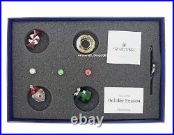 NEW 100% SWAROVSKI Set of 7 Crystal Holiday Cheers Tree With Magnets 5596393