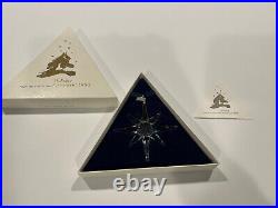 NEW 1995 Swarovski Crystal 3 Annual Christmas Holiday Ornament Box Cert 191637