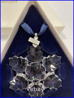NEW 1996 Swarovski Crystal 3 Annual Christmas Holiday Ornament Box Cert 206197