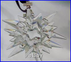 NEW 1997 Swarovski Crystal Snowflake STAR Christmas ORNAMENT Large LE Annual NIB