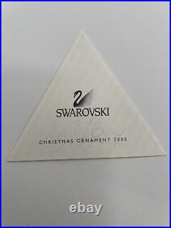 NEW 2000 Swarovski Crystal 3 Annual Christmas Holiday Ornament Box Cert 243452