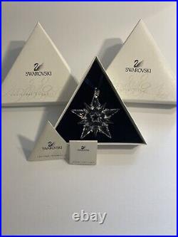 NEW 2001 Swarovski Crystal 3 Annual Christmas Holiday Ornament Box Cert 267941