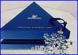 NEW 2004 Swarovski Crystal Star SNOWFLAKE CHRISTMAS ORNAMENT Rockefeller Center