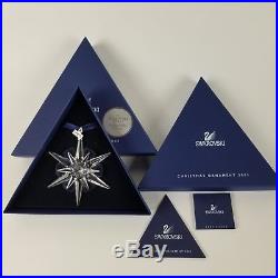 NEW 2005 Swarovski Crystal Annual Star/Snowflake Christmas Ornament