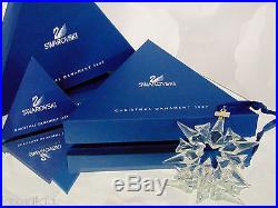 NEW 2007 Swarovski Crystal STAR Snowflake CHRISTMAS ORNAMENT Annual Ltd Ed NIB