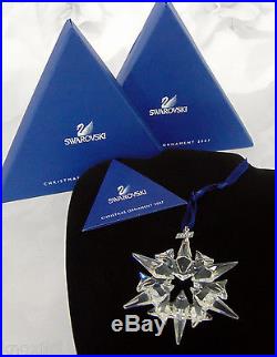 NEW 2007 Swarovski Crystal STAR Snowflake CHRISTMAS ORNAMENT Annual Ltd Ed NIB
