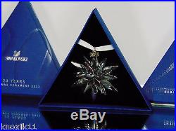 NEW 2011 Swarovski Large 20 Year STAR Snowflake CHRISTMAS ORNAMENT Crystal NIB