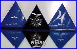 NEW 2011 Swarovski Large 20 Year STAR Snowflake CHRISTMAS ORNAMENT Crystal NIB