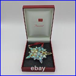 NEW Baccarat 2013 Annual Ornament Christmas Star Iridescent Brand New In Box