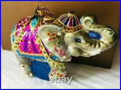 NEW In Box/ Tag JAY STRONGWATER Parading Elephant Ornament Swarovski Crystals