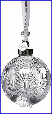 NEW Waterford 2021 Times Square GIFT OF HAPPINESS Crystal BALL Ornament #1055461