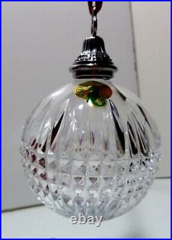 NEW Waterford Crystal Christmas Ornament 2013 LISMORE DIAMOND Ball New in Box