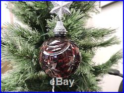 NEW Waterford Crystal Christmas Ornament Red Cased Ball 2007 Annual