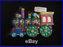 NEW in BOX JAY STRONGWATER TRAIN Christmas Ornament with Tag Swarovski Crystals