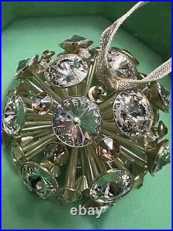 NEW in Box SWAROVSKI Brand 5628031 Golden Constella Ball Ornament Large