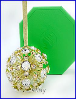 NEW in Gift Box SWAROVSKI Brand 5628031 Golden Constella Ball Ornament Large