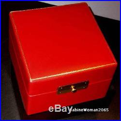 NEW in RED BOX STEUBEN art glass ANGEL 18K GOLD HALO crystal ornamental XMAS