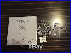 NEWWaterford Crystal 2013 SNOWFLAKE WISHES Kerry Light Blue Ornament Christmas