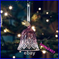 NIB 2021 Waterford Lismore Bell Cranberry Crystal Christmas Ornament #1061173