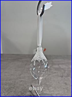 NIB Authentic Swarovski Teardrop 2018 Christmas Crystal Ornament #5398390