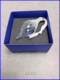 NIB Authentic Swarovski Teardrop 2018 Christmas Crystal Ornament #5398390