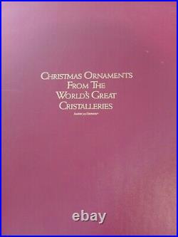 NIB Christmas Ornaments From the World's Great Cristalleries set of 20