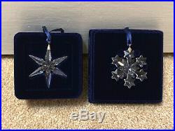 NIB Lot 10 Little Swarovski Crystal Annual Snowflake Christmas Ornaments 03-13