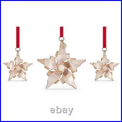 NIB Sparkling Swarovski Crystal Christmas Festive Ornament Set 2021 Edition