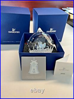 NIB Swarovski 2015 Annual Crystal Ball Ornament ANGEL #5135821