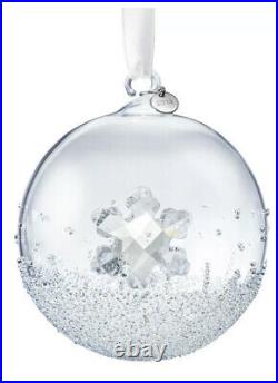 NIB Swarovski 2019 A. E. Christmas Ball With Snowflake Crystal Ornament #5453636