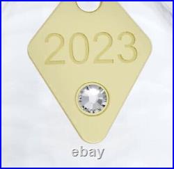 NIB Swarovski 2023 Annual Ed Ball With Candle Inside Crystal Ornament #5658439