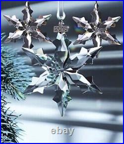 NIB Swarovski Annual Edition 2015 Crystal Ornament Snowflake Large #5099840