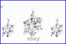 NIB Swarovski Annual Edition 2016 Ornament Set Of 3 Crystal Snowflake #5222332