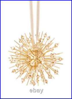 NIB Swarovski Atelier Icons of Light Hanging Gold Tone Crystal Ornament #5572960