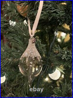 NIB Swarovski Christmas 2018 Teardrop Crystal Clear Ornament Retired #5398390